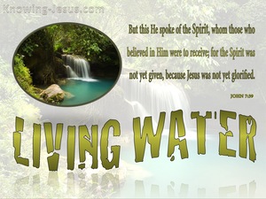 John 7:39 Living Water (green)