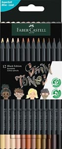 Faber-Castell Black Edition Skin Tone Pencils X12