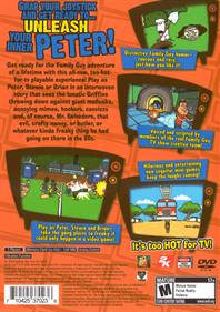 Family Guy Video Game! - Box - Back Image