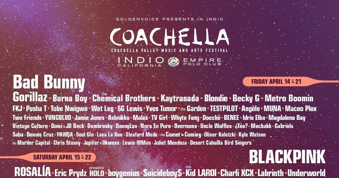 Blackpink Coachella 2024 Tickets - Van Lilian