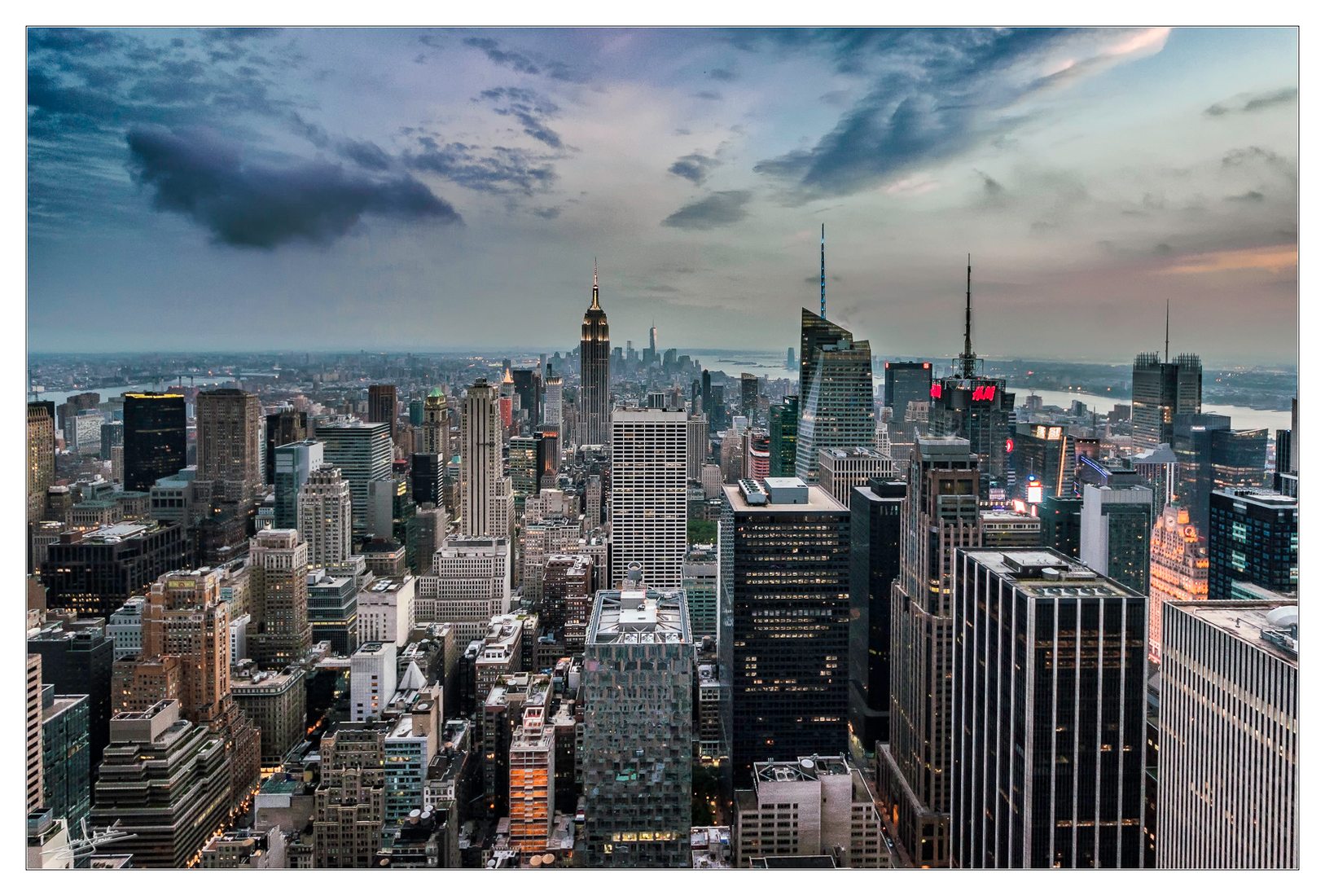 View from “Top of the Rock“, New York City, USA