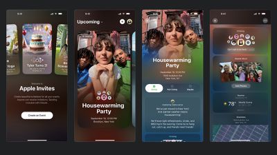 apple invites screenshots