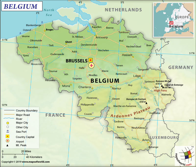 Belgium Map