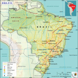 Map of Brazil