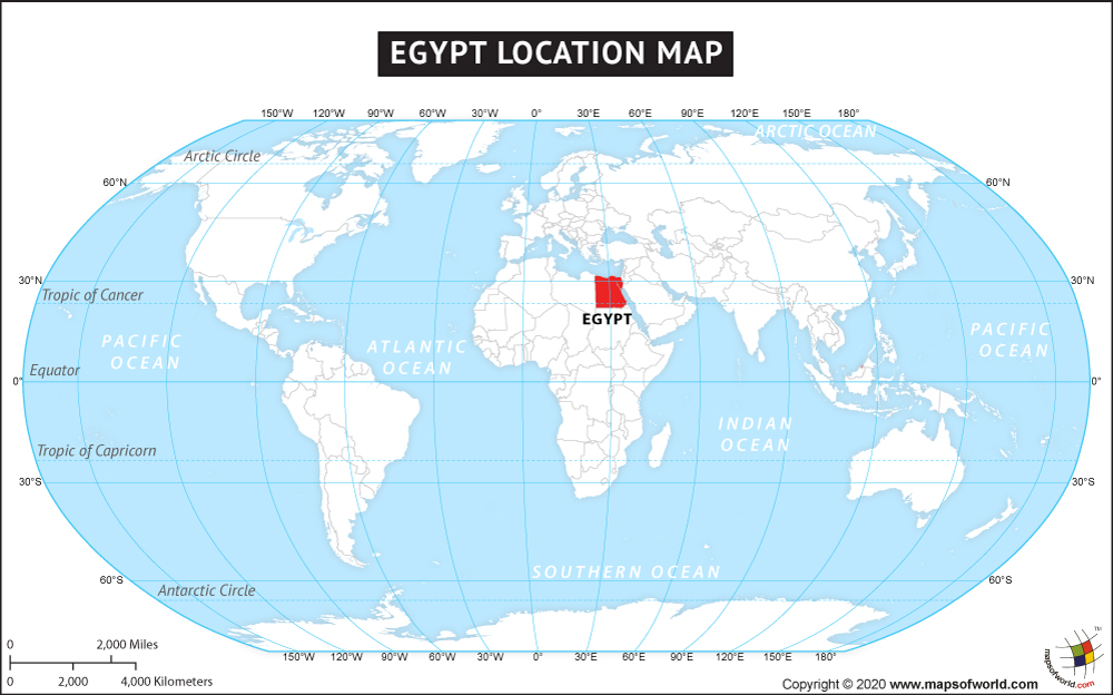 Egypt on World Map | Where is Egypt Located