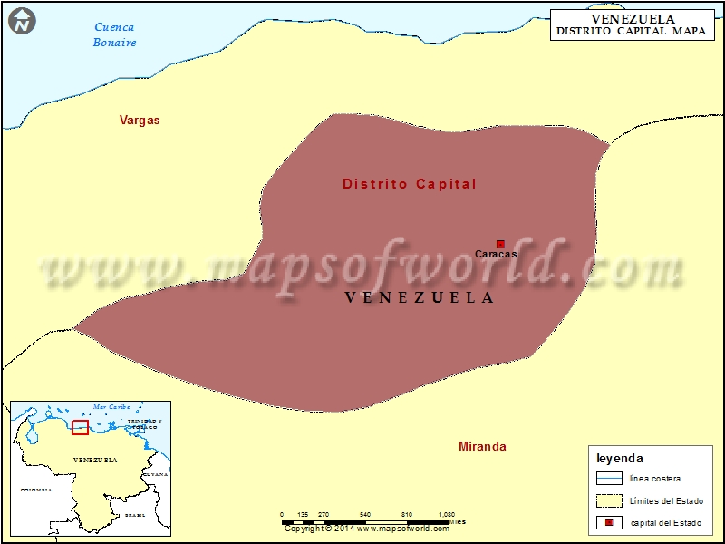 Mapa Fisico de Venezuela