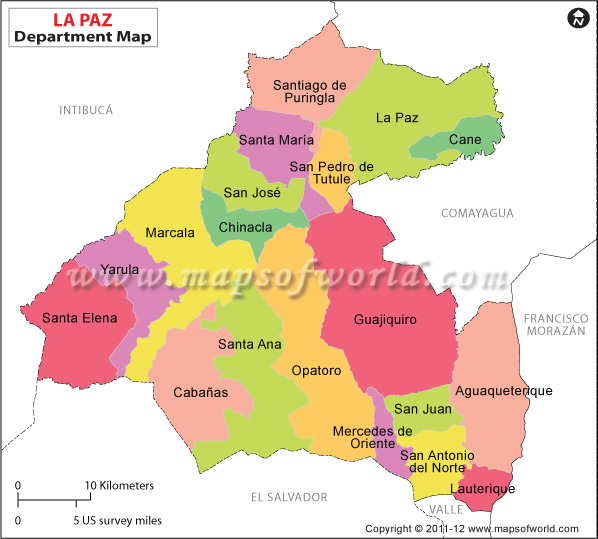 Map of La Paz