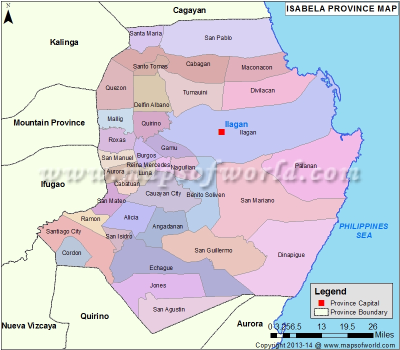 Isabela Map | Map of Isabela Province, Philippines