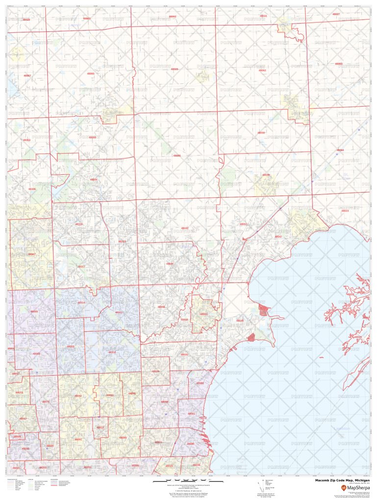 Macomb County Zip Code Map - Printable Maps Online