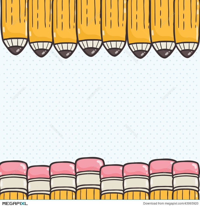 Cute Back To School Background Illustration 43993920 - Megapixl