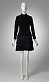 Dress, Pierre Cardin (French (born Italy), San Biagio di Callalta 1922–2020 Neuilly), wool, silk, metal, French