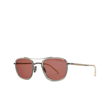 Mr. Leight PRICE S Sunglasses ARTCRY-PLT/PRW artist crystal-platinum/pure rosewood - three-quarters view