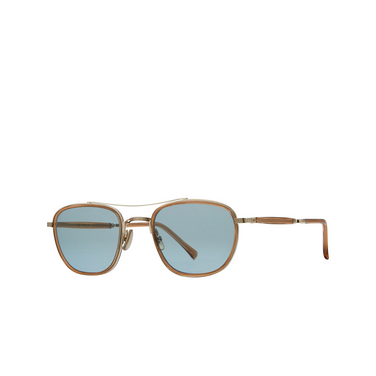 Mr. Leight PRICE S Sunglasses TOP-12KG/PBLU vintage burnt tortoise - three-quarters view