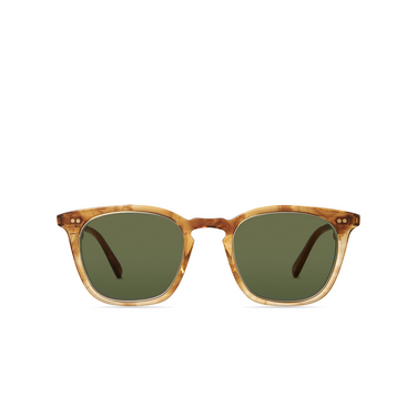 Mr. Leight GETTY II S Sunglasses MRRYE-ATG/GRN marbled rye-antique gold - front view