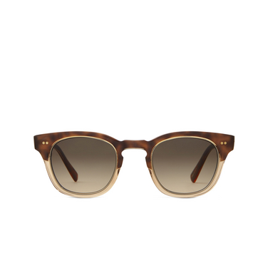 Mr. Leight HANALEI II S Sunglasses TOPL-12KG/DCHG topaz laminate-12k white gold - front view