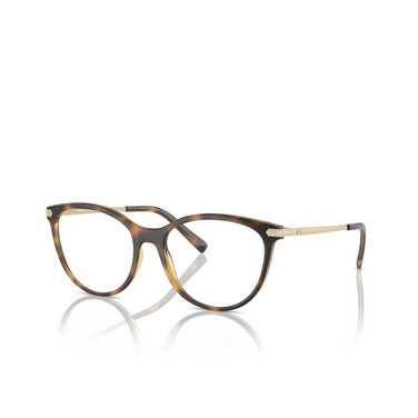 Armani Exchange AX3078 Eyeglasses 8213 shiny havana - three-quarters view