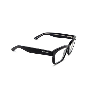 Balenciaga BB0343O Eyeglasses 005 black - three-quarters view