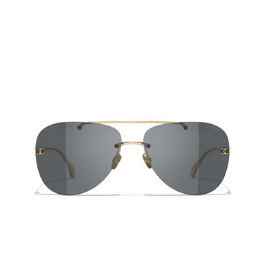 CHANEL pilot Sunglasses C395S4 gold - front view