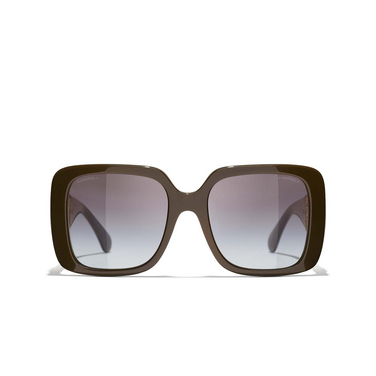 CHANEL square Sunglasses 1460S6 dark taupe - front view