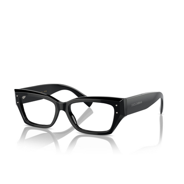 Dolce & Gabbana DG3387 Eyeglasses 501 black - three-quarters view