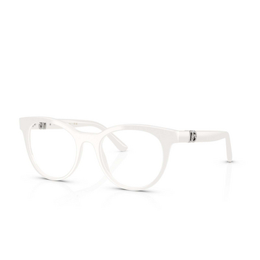 Dolce & Gabbana DG3399 Eyeglasses 3312 white - three-quarters view