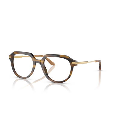 Dolce & Gabbana DG3402 Eyeglasses 3446 striped ochre - three-quarters view