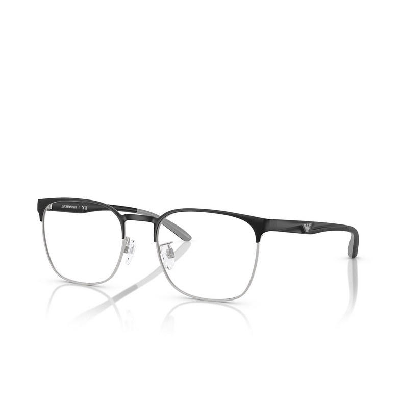 Emporio Armani EA1135D Eyeglasses 3051 matte black / matte silver - 2/3