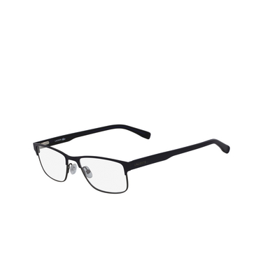 Lacoste L2217 Eyeglasses 414 matte blue - three-quarters view