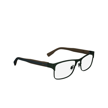 Lacoste L2294 Eyeglasses 301 matte green - three-quarters view