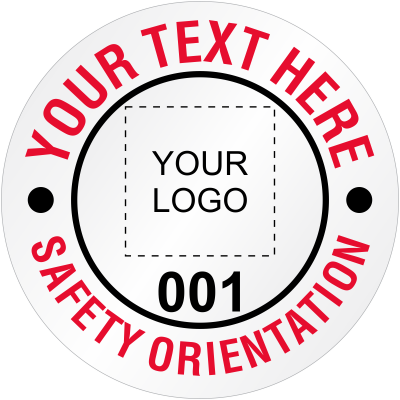 Hard Hat Sticker Template