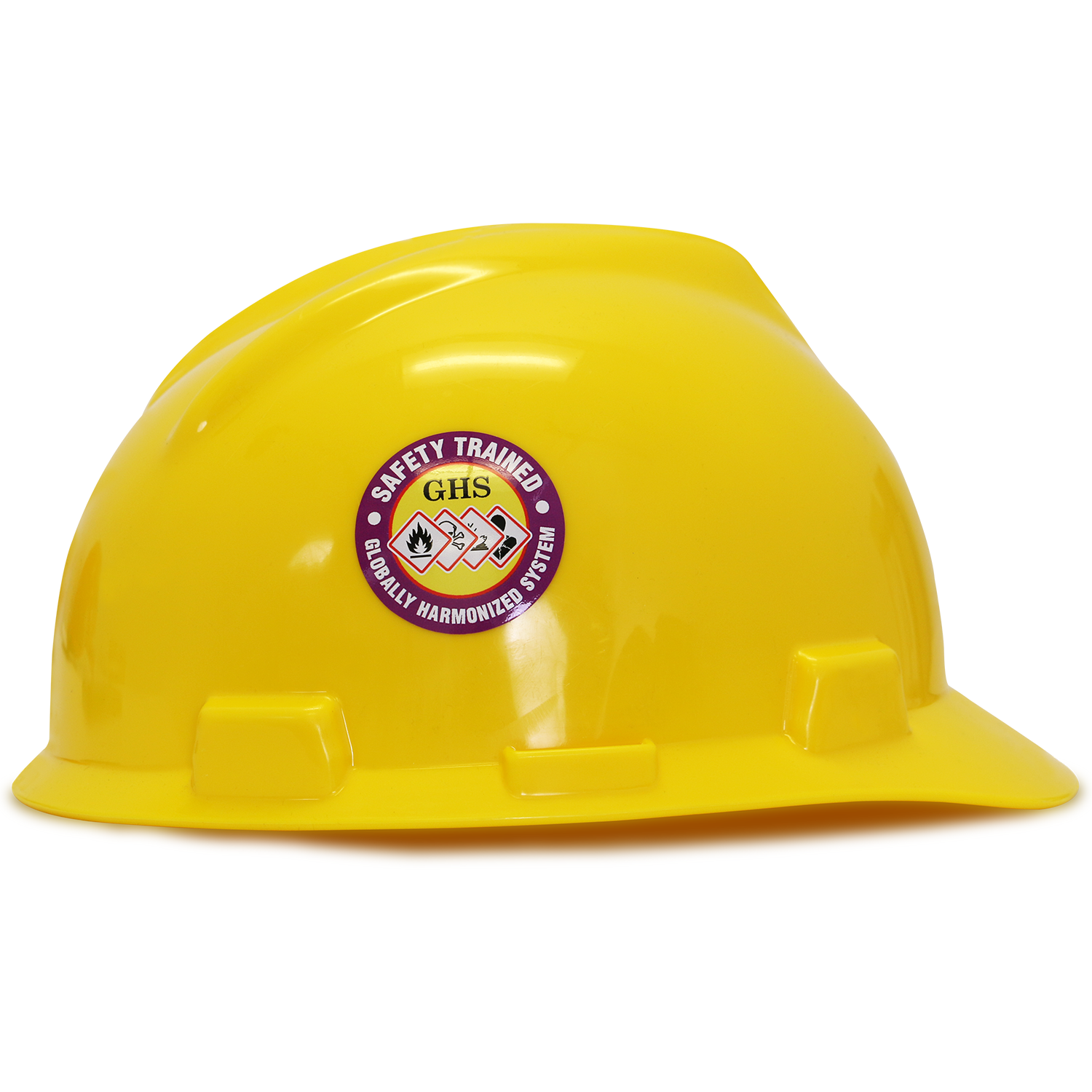 Safety Trained GHS Hard Hat Decals Signs, SKU: HH-0507