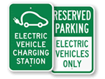 Electric Vehicle Parking Signs