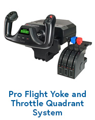 Pro Flight Yoke and Throttle Quadrant System