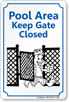 Keep Gate Closed Sign