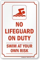 Lifeguard Sign