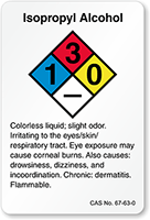 Isopropanol Labels