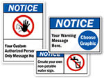 ANSI Notice Signs