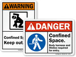 Confined Space Signs