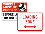 Loading Zone Signs