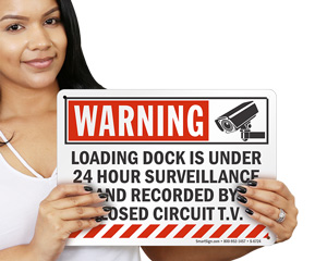 Warning Loading Dock Sign