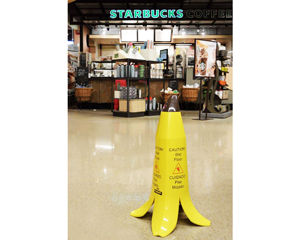 Wet Floor Banana Signs