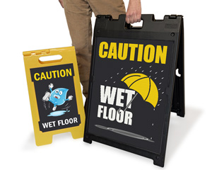 Wet floor sign