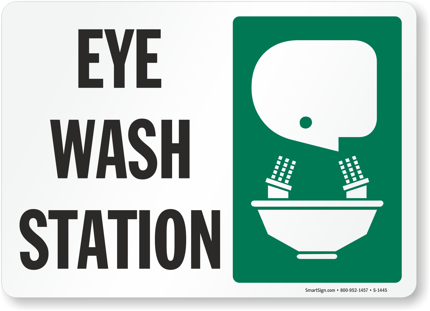 Printable Eyewash Station Sign