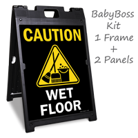 Caution Wet Floor BabyBoss Sign