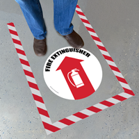 Fire Extinguisher Superior Mark Floor Sign Kit