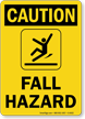 Uneven Surface Slip And Fall Hazard Sign, SKU: S-6420