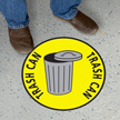 Trash Can Floor Sign