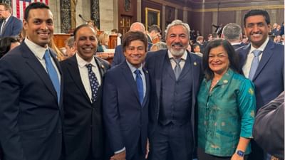 Six Indian Americans sworn into US House of Representatives; Mike Johnson re-elected Speaker