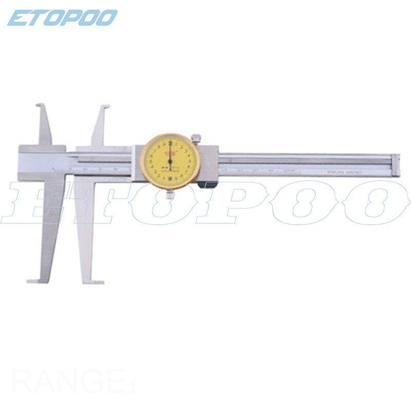 Inside Groove dial Vernier Caliper 9-150mm 0.02mm stainless Steel Inner Vernier Calipers Double Claw tool