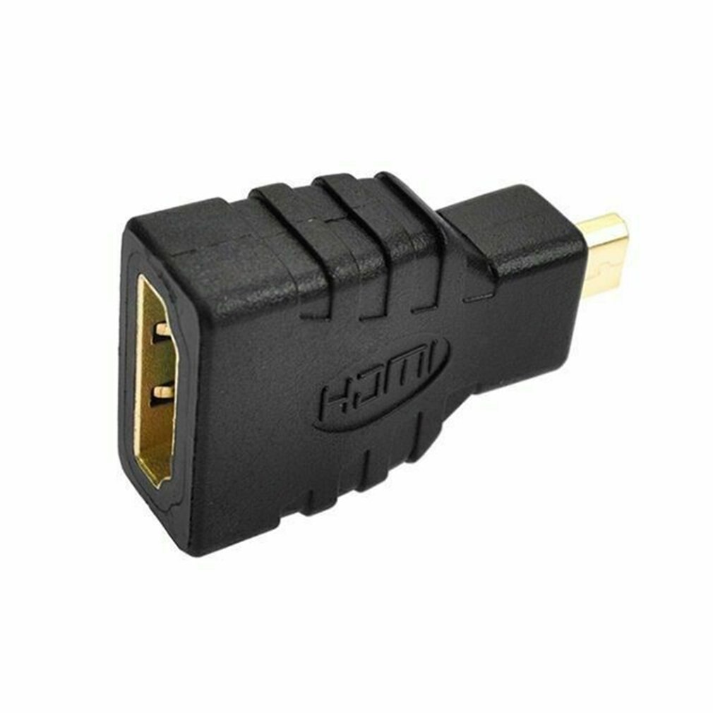 Hdmi Naar Hdmi Adapter Vergulde 1080P Micro Hdmi Male Naar Standaard Vrouwelijke Hdmi Voor Raspberry Pi 4 \ B Model